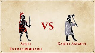 ROME II Total War  Socii Extraordinarii VS Kartli Axemen [upl. by Kendyl]