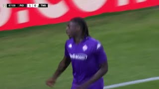 Moise Kean Goal  Fiorentina vs TNS Fc 20 All Goals Results and Extended Highlights2024 [upl. by Adnohsar]