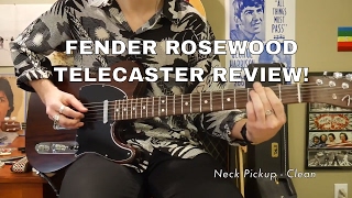 Fender Custom Shop ROSEWOOD TELECASTER Review and Sound Demo [upl. by Aay]