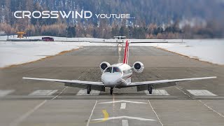 Engadin Airport Landing and TakeOff 20022022 CessnaAircraft C525 C56X C510 [upl. by Roderic]