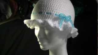 Frilly Brimmed Crochet Hat Tutorial [upl. by Onitsuaf]