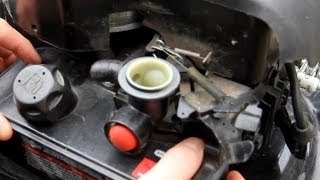 How to Replace Diaphragm and Gasket on Briggs and Stratton Engine Primer Carburetor [upl. by Attenod]