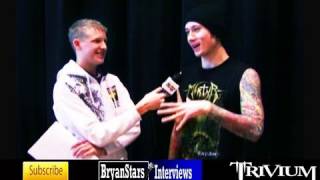 Trivium Interview Matt Heafy All Hope Is Gone Tour 2009 [upl. by Eiralav]