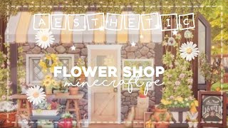 Minecraft 𝐀𝐞𝐬𝐭𝐡𝐞𝐭𝐢𝐜 speed build⸙🌼 Minecraft Flower shop mcpe 🍃🌸 [upl. by Remington186]