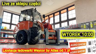 🔴 Rozdajemy Bilety na AGROSHOW 2024👉 Licytujemy ładowarkę Weycor by Atlas od 1 zł [upl. by Fawn]