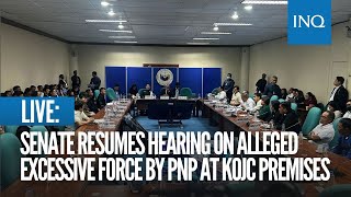 LIVE Senate resumes hearing on alleged excessive force by PNP at KOJC premises  Aug 19 [upl. by Alic686]