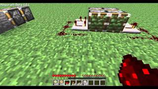 How To Push a Block 2 Spaces using 2 Sticky pistons retracts too [upl. by Hagai]