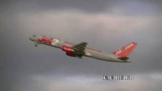 Jet2 757 Takeoff Manchester Beautiful sound [upl. by Nonnaer]