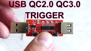 Trigeris greitam įkrovimui  USB QC20 QC30 trigger [upl. by Ku]