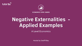 Negative Externalities  Applied Examples I A Level and IB Economics [upl. by Neik]