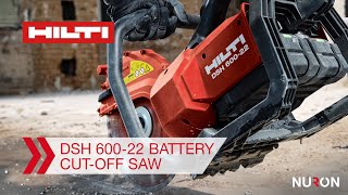 Hilti Nuron DSH 60022 Battery CutOff Saw  Features and Benefits [upl. by Yseulta137]