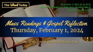 Todays Catholic Mass Readings amp Gospel Reflection  Thursday February 1 2024 [upl. by Bean]