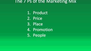 The Seven Ps of the Marketing Mix Marketing Strategies [upl. by Docila667]