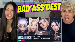 MEDIOCRE GAMERS REACTS to KDA  THE BADDEST ftGIDLE Bea Miller WolftylaOfficial Lyric Video [upl. by Deach]