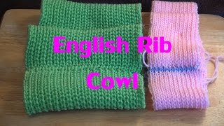 English Rib Cowl Part 1 [upl. by Ailero303]