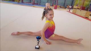 competition gymnastique poussine performance capucine 7 ans 2018 [upl. by Magna721]