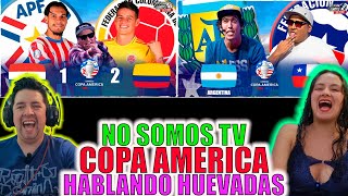 COLOMBIANOS reaccionan a NO SOMOS TV  Versión Copa AMERICA  Entre futbol y risas [upl. by Eugnimod]