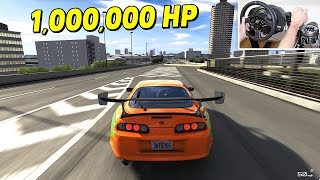 I added 1000000 HP to a Supra [upl. by Boudreaux989]