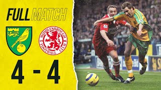 FULL REPLAY  Norwich City 44 Middlesbrough  City Come From 41 Down To Get A Point  2005 [upl. by Lerraj]