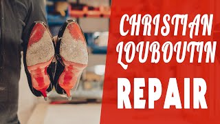 Christian Louboutin Red Soles Restoration  Red Bottom amp Heels  Designer Shoe Repair [upl. by Adiasteb]