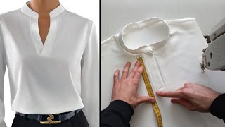 Nobody tells you that sewing the neck this way is easier than you think [upl. by Arhoz]