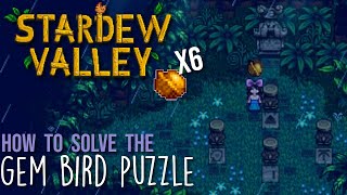 How to solve the Gem Bird Puzzle in Stardew Valley [upl. by Esinaj201]