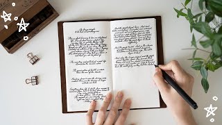 how i improved my handwriting  creating a handwriting journal [upl. by Atterahs476]