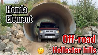 Honda element goes offroad at hollester hills [upl. by Jopa]