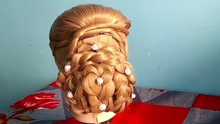 Unique Bun Hairstyle For Ladies 😍  Bun Hairstyle  Simple And Easy Hairstyle  Beautiful Hair [upl. by Suravat]