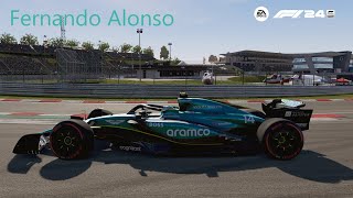 F1 Hongarije Hungaroring Boedapest 2024 Aston Martin AMR24 [upl. by Mchail]