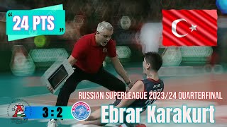 Russian Superleague 202324 Quarterfinal R3 Lokomotiv vs ProtonSaratov Ebrar Karakurt [upl. by Idner493]