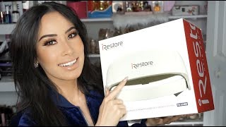 HOW TO STOP HAIR LOSS iRestore Laser Unboxing amp First Impressions [upl. by Saunder60]