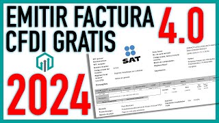 Como emitir un CFDI 40 en el portal del SAT  Factura GRATIS SAT 2022 👈 [upl. by Stiles]