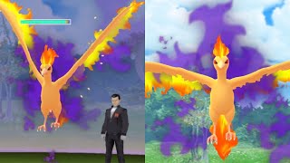 CATCHING SHADOW MOLTRES Giovanni January Battle Strategy [upl. by Yllib]