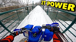 BLASTER 200 PIERWSZY ŚNIEG❄️ALE TO IDZIE [upl. by Bogart]