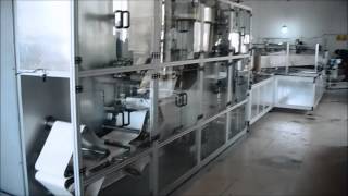 Automatic Nonwoven Sheet 3 Time Folding Machine [upl. by Sidnak]