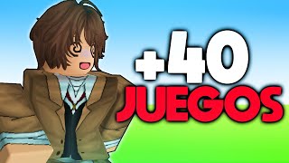 RECOMENDANDO MÁS DE 40 JUEGOS DE ROBLOX PARA QUE AHORA SI SEPAS QUE JUGAR [upl. by Beatty]