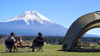 【ふもとっぱら】キャンパーの聖地で愛犬と富士山を眺めながらキャンプを楽しむ TENTER MtFuji ASMR [upl. by Ras661]