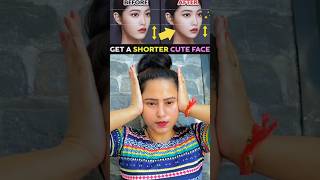 📛♨️get a shorter cute facefix long faceshorterreduce long chinface antiaging glowingskin🤯shorts [upl. by Chiaki]