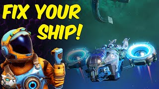 How To Make Deuterium and Fix Your Ship  No Mans Sky Adrift Expedition [upl. by Xaviera756]