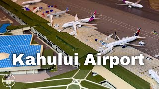 Kahului Maui Hawaii 1400 Scale REPLICA Airport Update [upl. by Ethbinium]