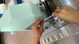 Automatic Cable Wire Sticker Labelling Machine [upl. by Vanthe341]