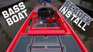 DIY SEADEK INSTALL On My BASS BOAT [upl. by Ynnad]