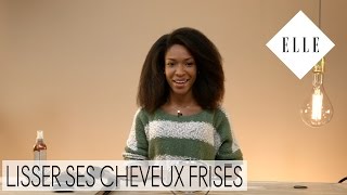 Comment lisser ses cheveux frisés ou crépus I ELLE Coiffure [upl. by Daisi66]