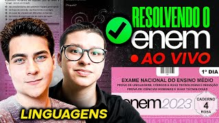 RESOLVENDO LINGUAGENS DO ENEM 2023 AO VIVO  Live BÔNUS [upl. by Meador]