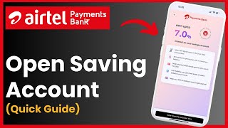 How To Open Airtel Payment Bank Saving At Home [upl. by Nivrae]