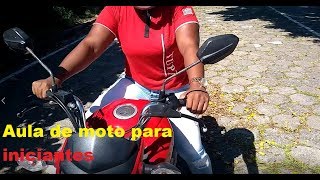 Aula de moto para Iniciantes  Terceira aula [upl. by Bindman580]