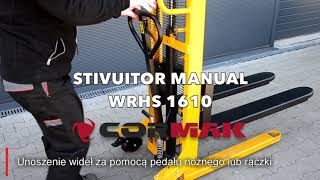 Stivuitor manual Cormak WRHS 1610 [upl. by Bartley]