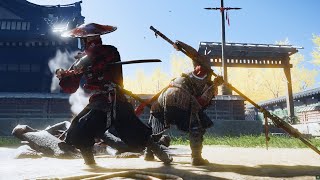 Red samurai  Aggressive Brutal Combat Gameplay  Ghost of tshushima directors cut ghostoftsushima [upl. by Nofpets]