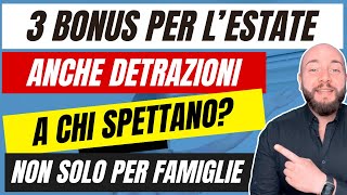 BONUS ESTATE 2024 bonus per famiglie lavoratori e non solo [upl. by Lanctot]